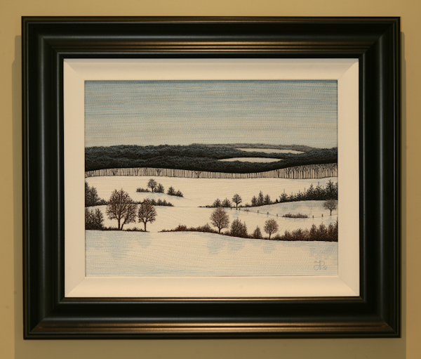 Glen Huron Hills (framed) by Tracey Lawko