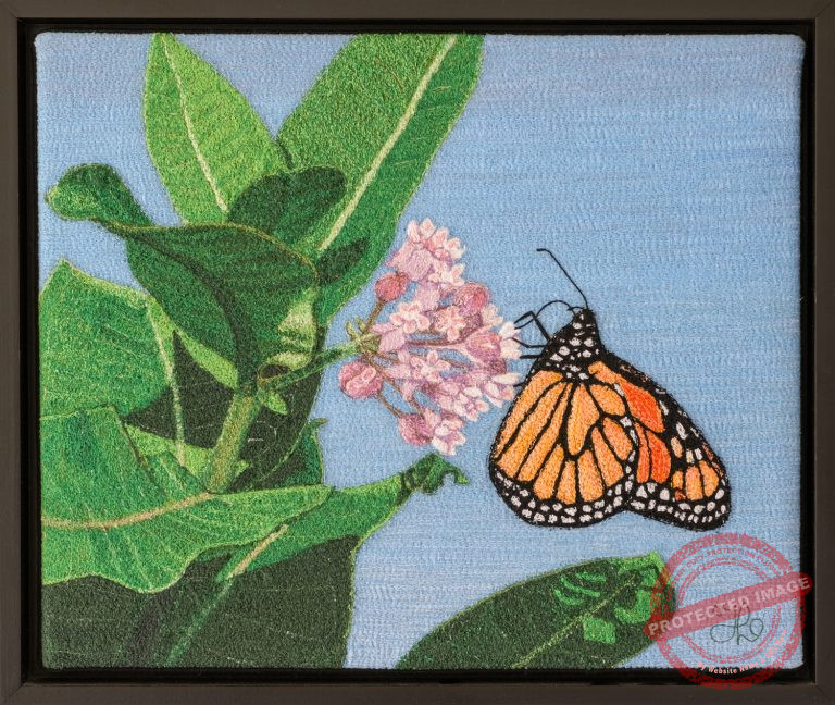 Monarch & Milkweed by Tracey Lawko