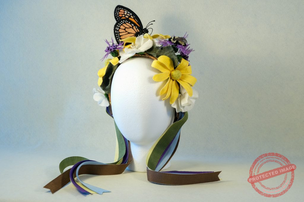 Pollinator Garden Flower Wreath by Tracey Lawko