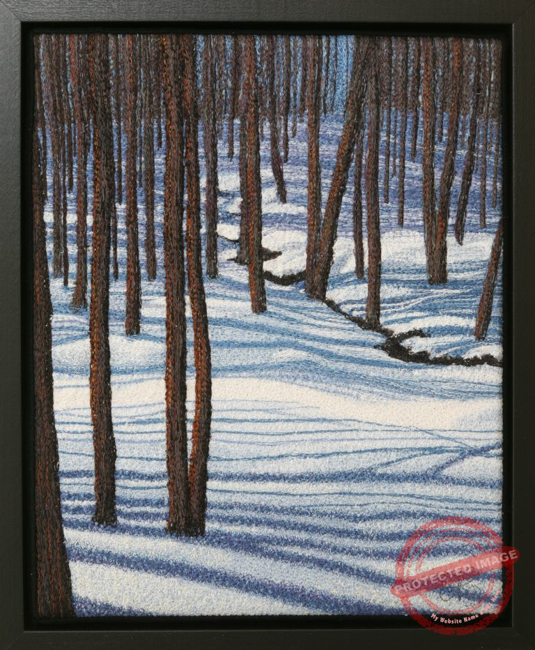 Snowshoeing in the Backwoods by Tracey Lawko