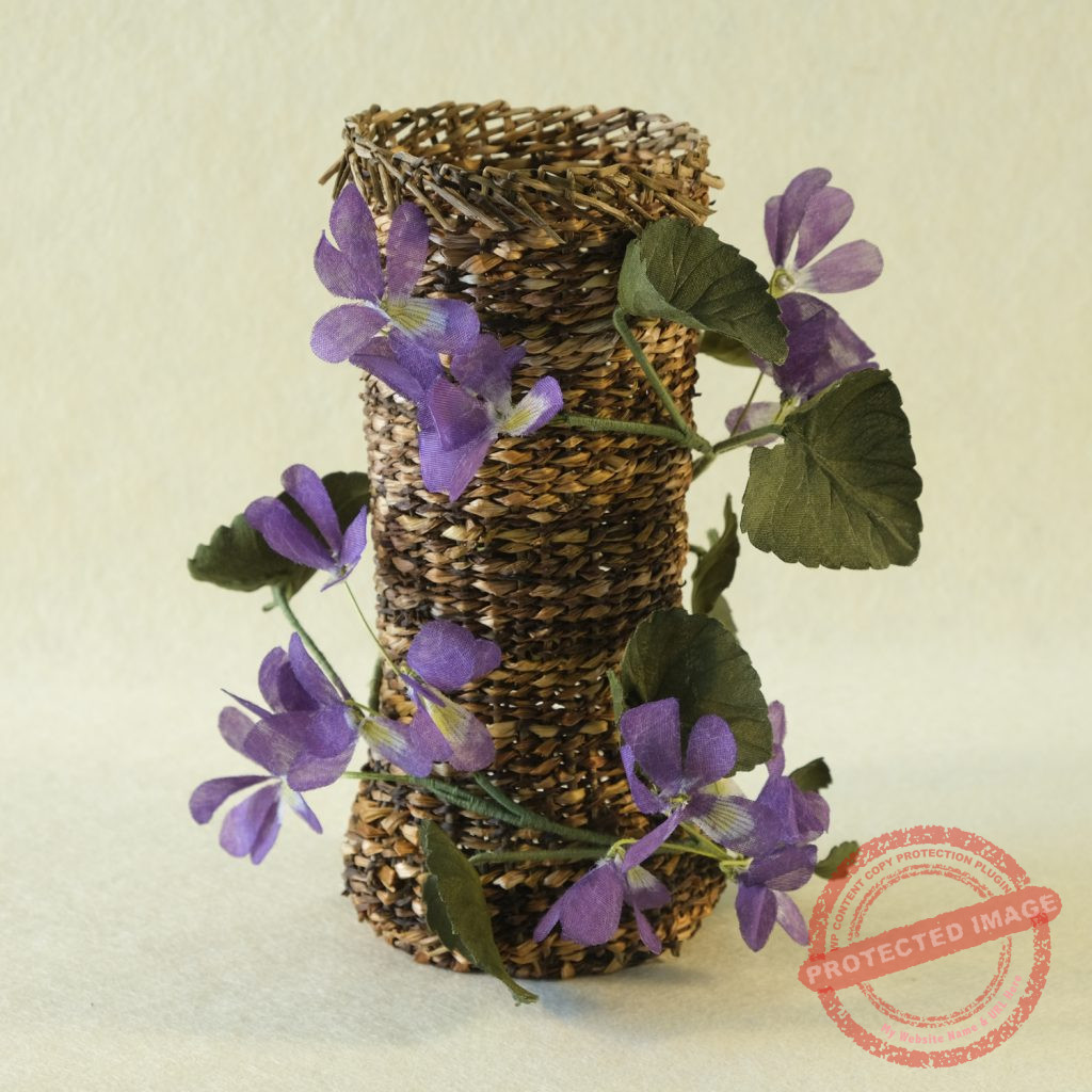Violets Vase by Tracey Lawko