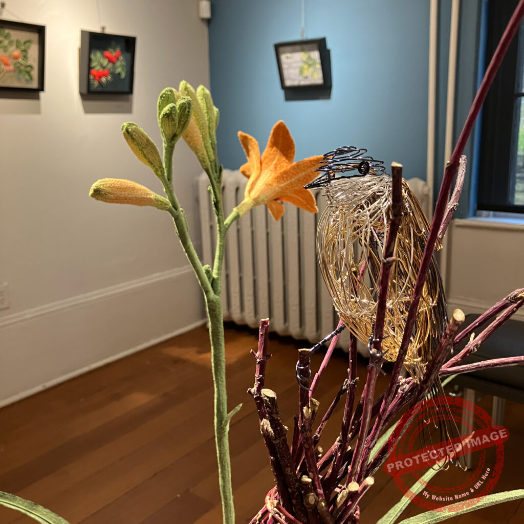Lilies and Phoebe by Tracey Lawko at Homer Watson House & Gallery