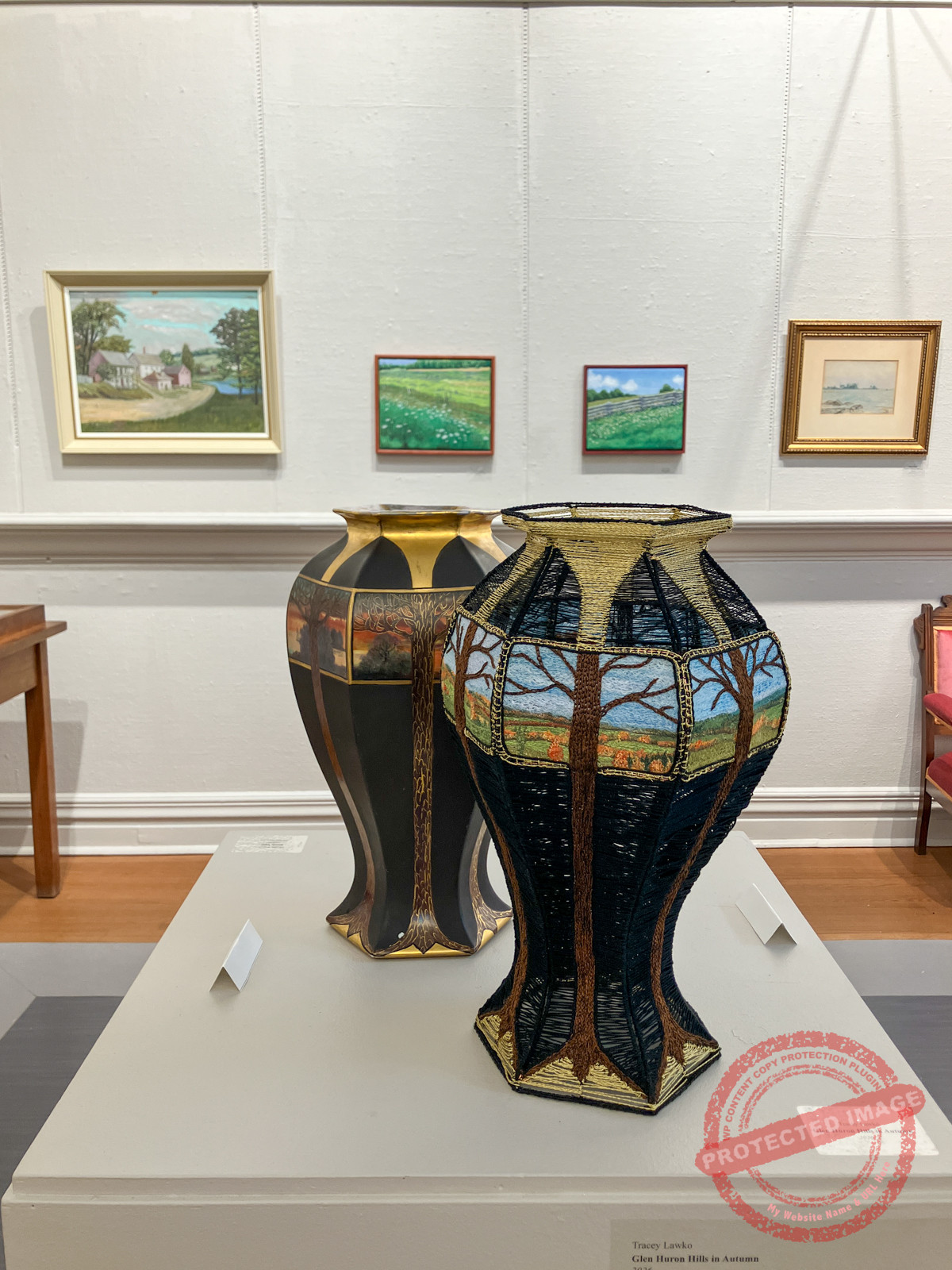 "Glen Huron Hills in Autumn" with Phoebe Watson's "Black Vase"