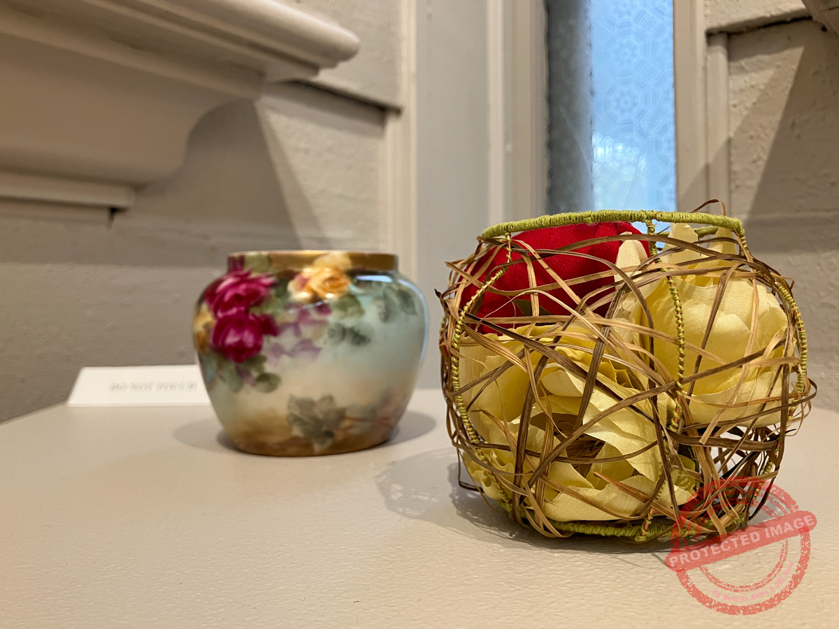 "Rose Nest" with Phoebe Watson's "China Vase 1"